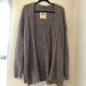 Hollister cardigan, grey, super soft!
